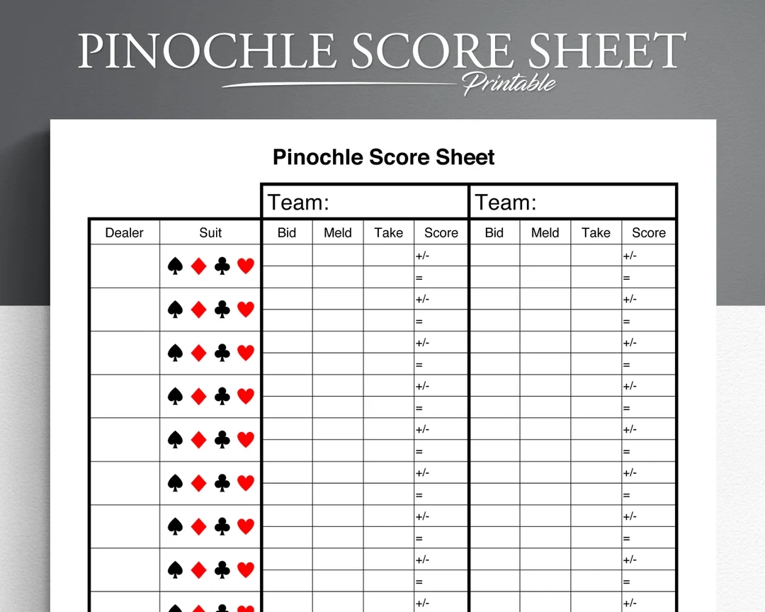 Pinochle Cheat Sheet Pdf Free Pinochle Card Game Printable Pinochle Cheat Sheet Free Double Deck Pinochle