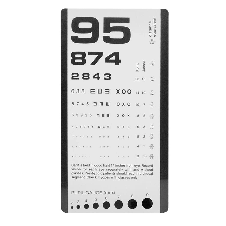 Pocket Eye Chart