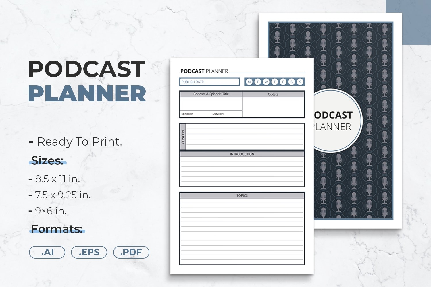 Podcast Planner Printable Template 2399497 Podcast Planner Printable Template 2399497