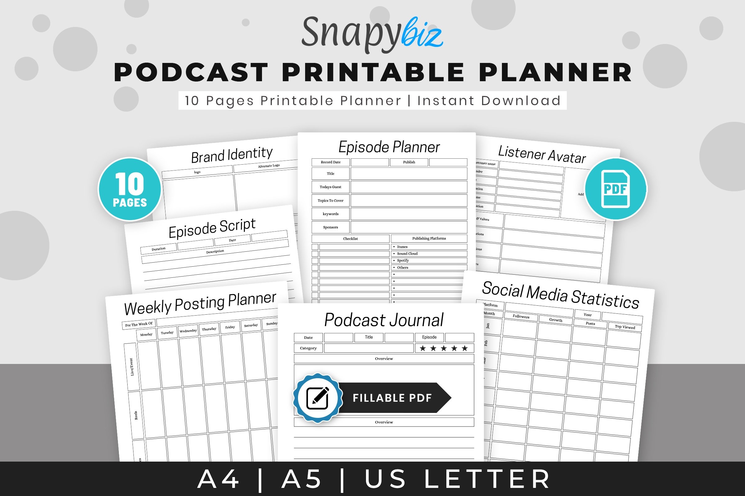 Printable Podcast Planning Worksheet Free