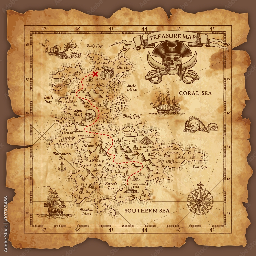 Free Printable Pirate Maps Free Printable Pirate Maps
