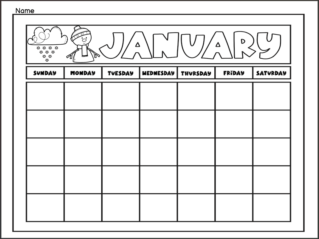 Preschool Calendar Printables TeachersMag Worksheets Library