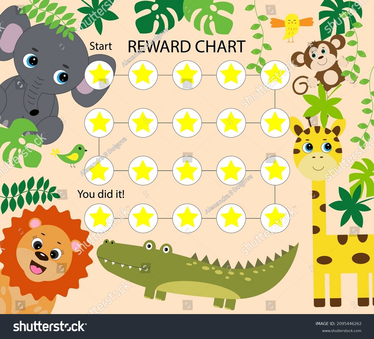 Free Printable Animal Reward Chart