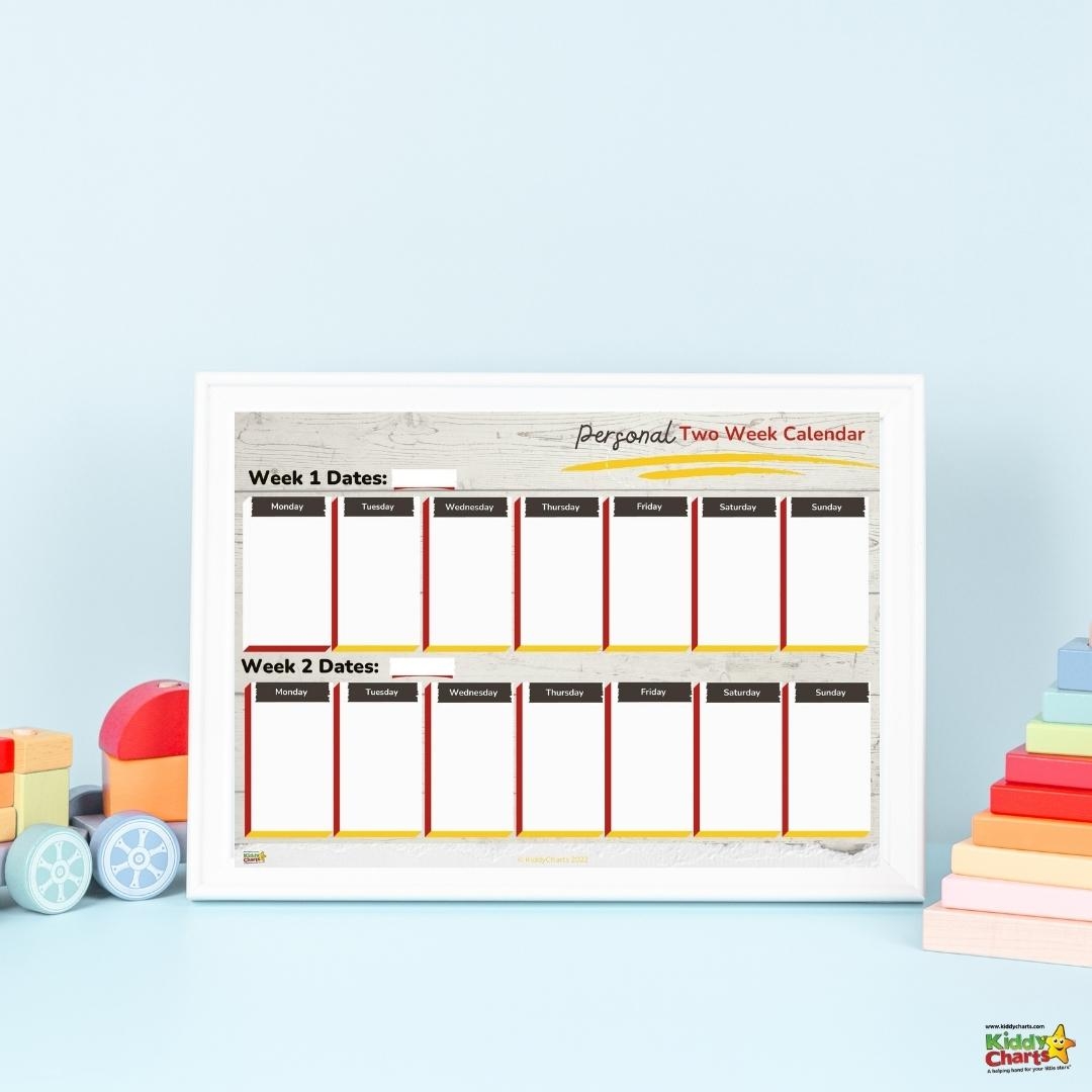 Two Week Printable Calendar
