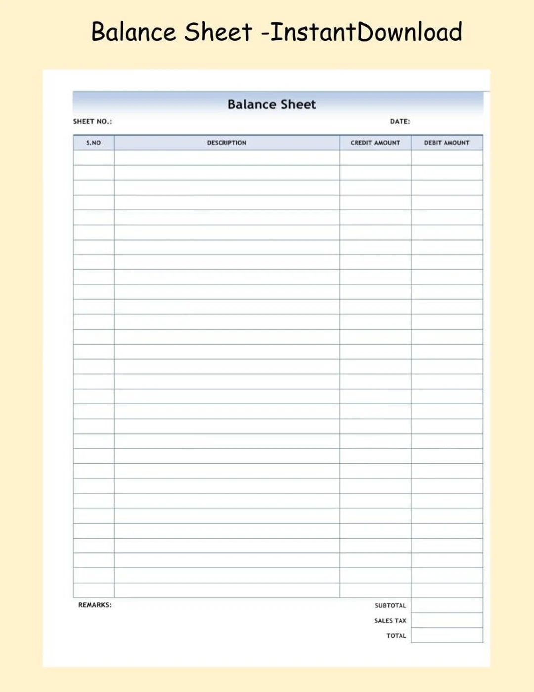 Printable Balance Sheet ledger Sheet Small Business Accounting Form PDF Digital Download trial Balance printable bookkeeping entrepreneur Etsy Printable Balance Sheet ledger Sheet Small Business Accounting Form PDF Digital Download trial Balance printable bookkeeping entrepreneur Etsy