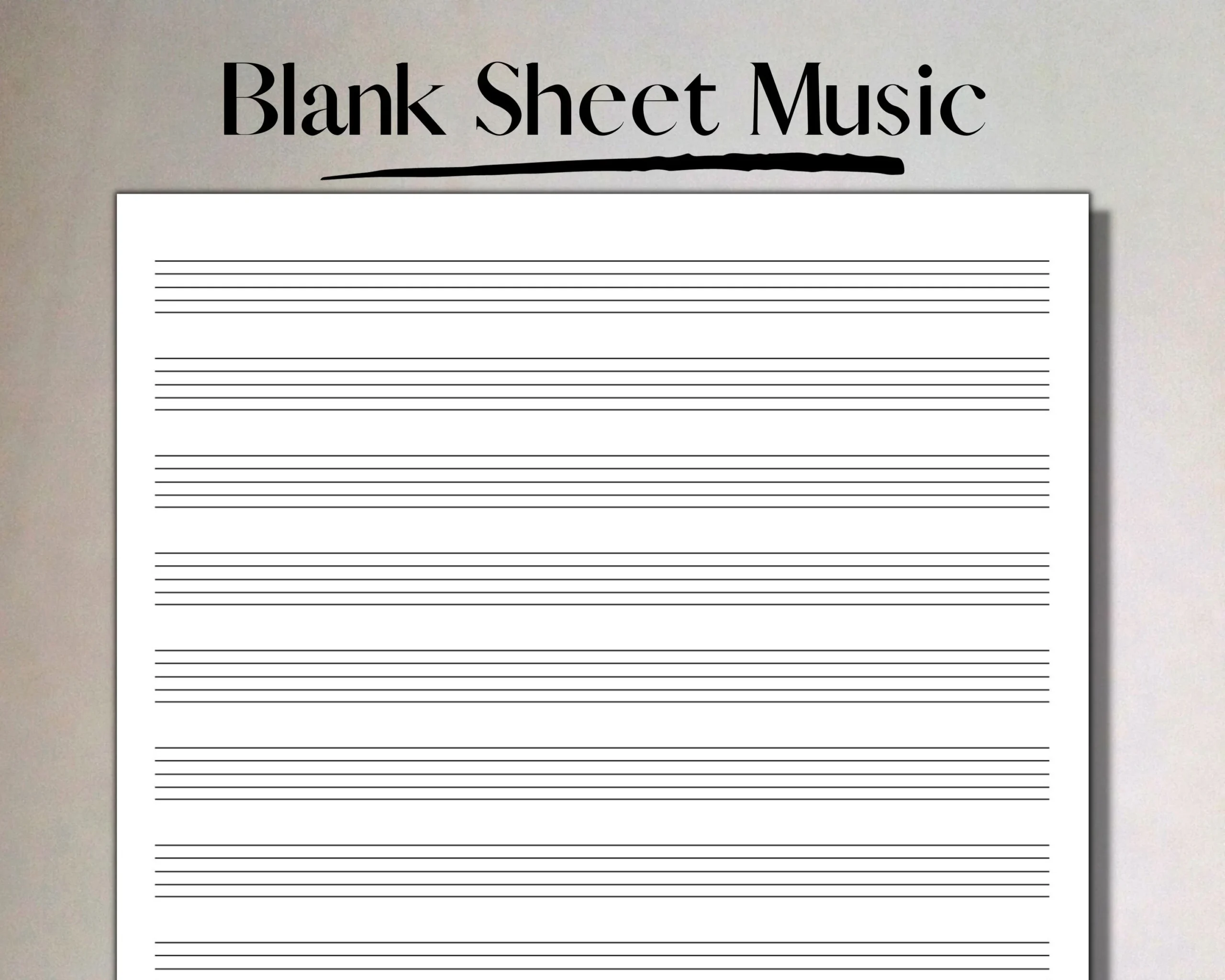 Free Printable Blank Music Sheets Pdf
