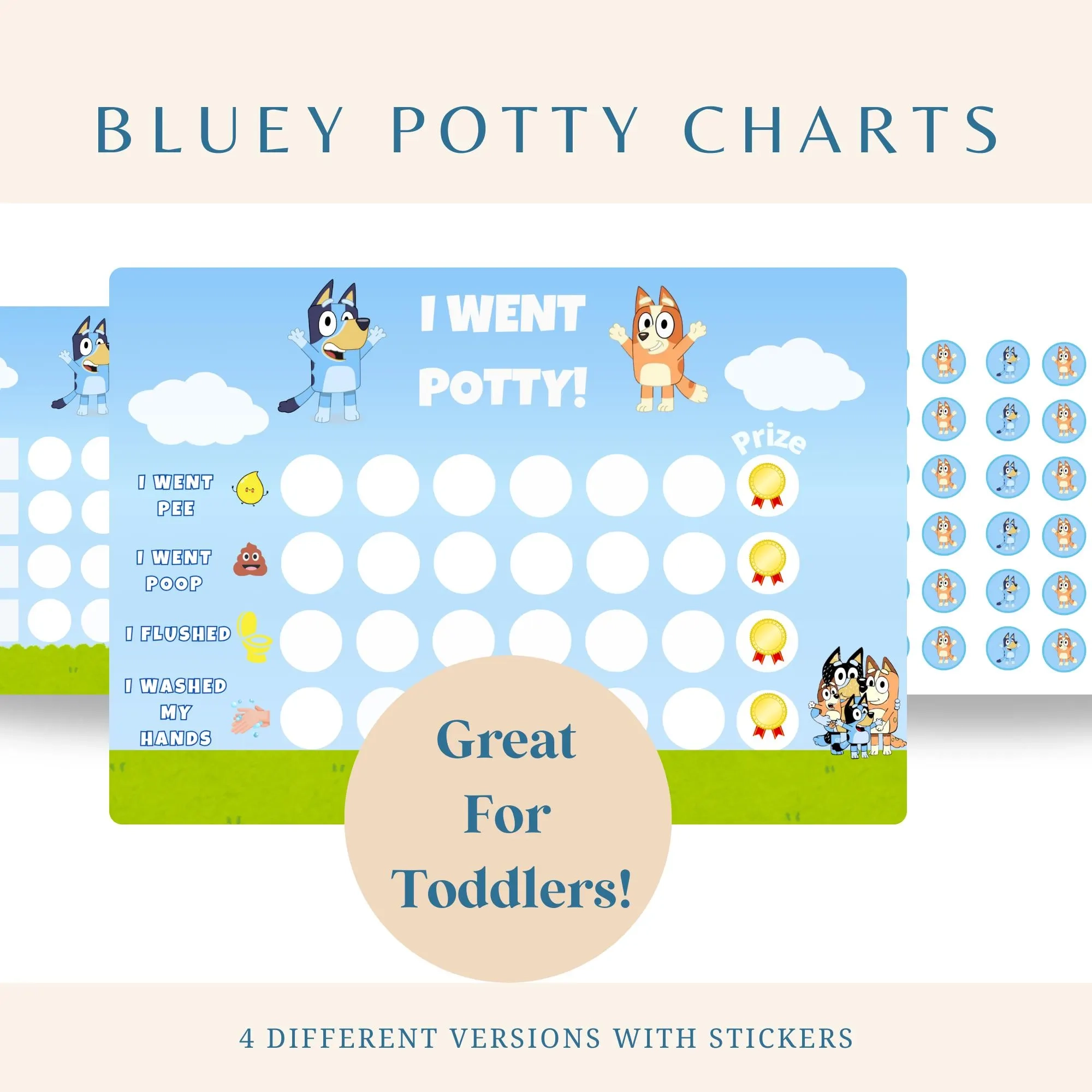 Free Printable Bluey Potty Chart