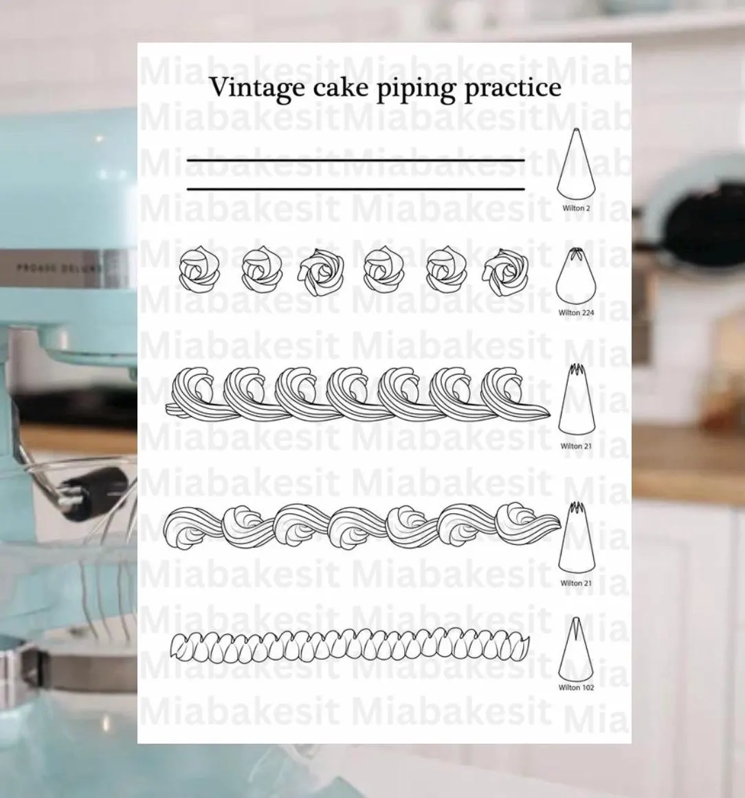 Printable Cake Practice Sheets Etsy Canada Printable Cake Practice Sheets Etsy Canada