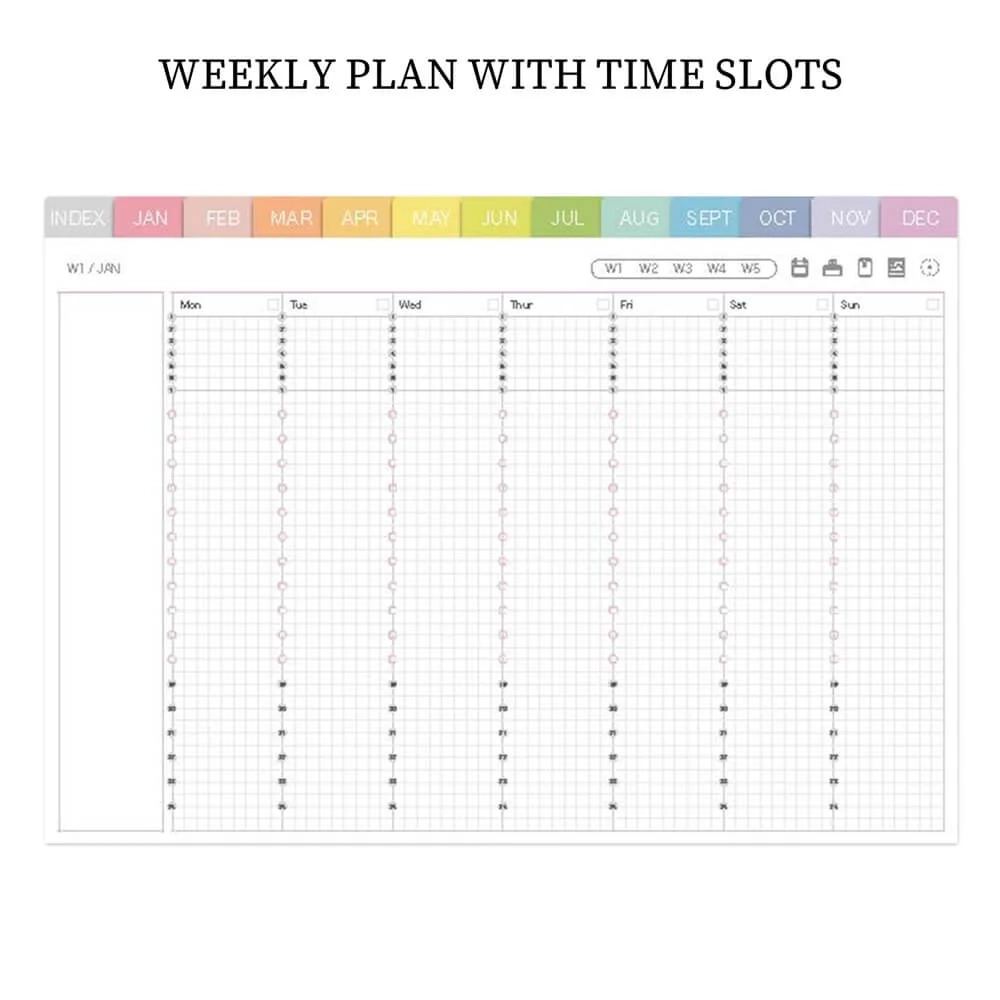 Printable Daily Planner With Time Slots Sorting Your Paperless Life