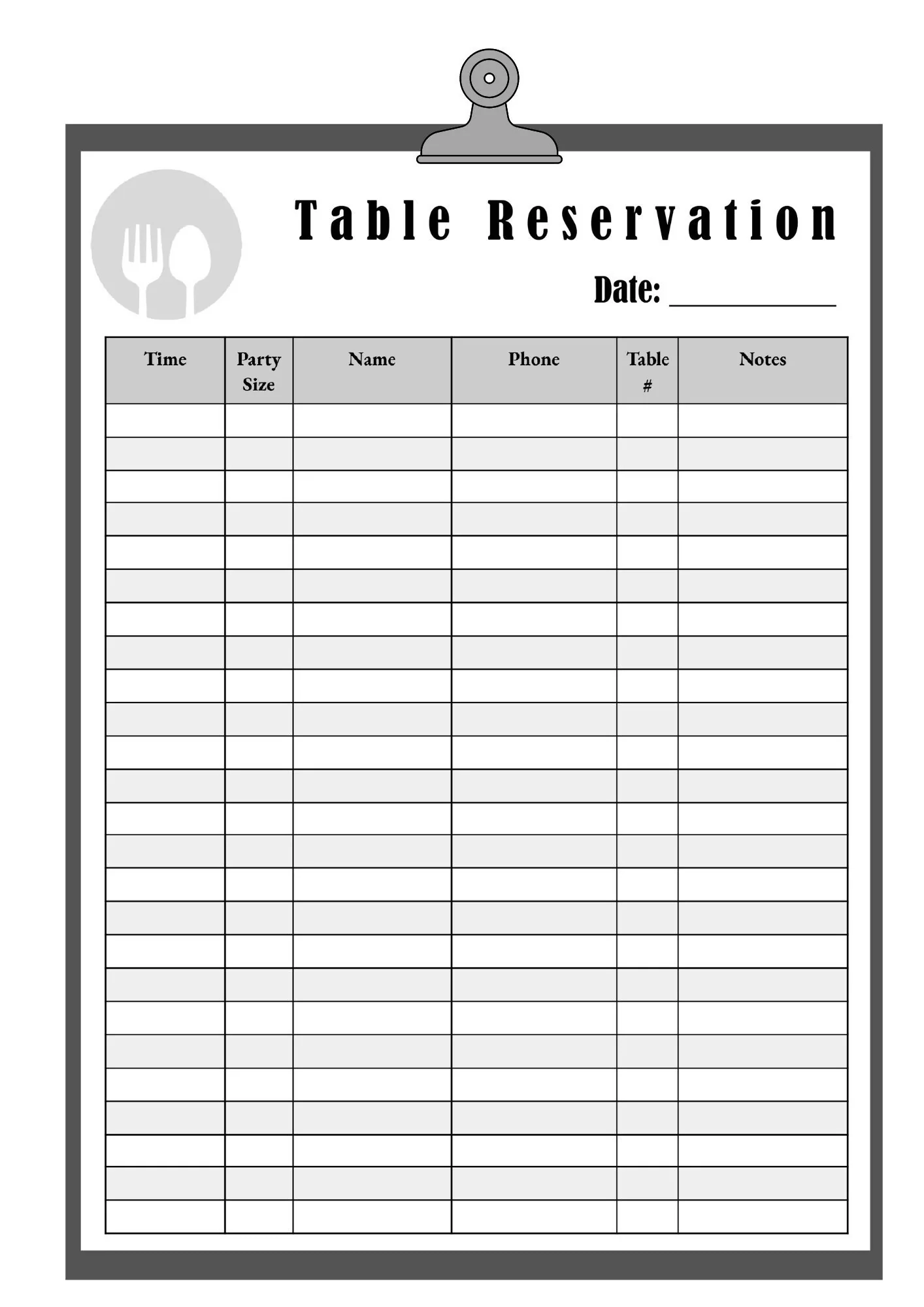 Printable Restaurant Table Reservation Form Restaurant Guest Table Reservation In PDF JPEG And Word Format Alternate Row Colors digital Etsy Printable Restaurant Table Reservation Form Restaurant Guest Table Reservation In PDF JPEG And Word Format Alternate Row Colors digital Etsy