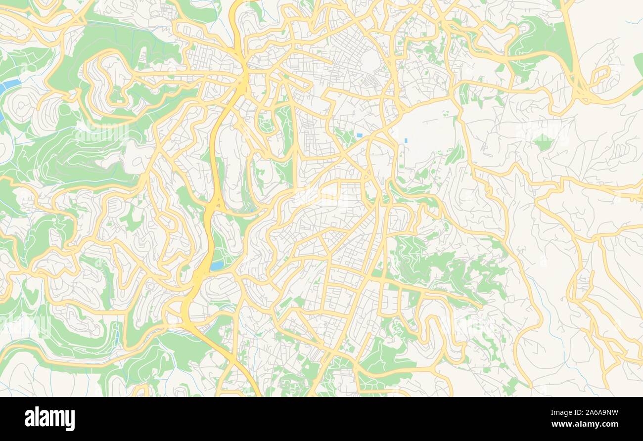 Printable Street Map Of Jerusalem District Jerusalem Israel Map Template For Business Use Stock Vector Image Art Alamy