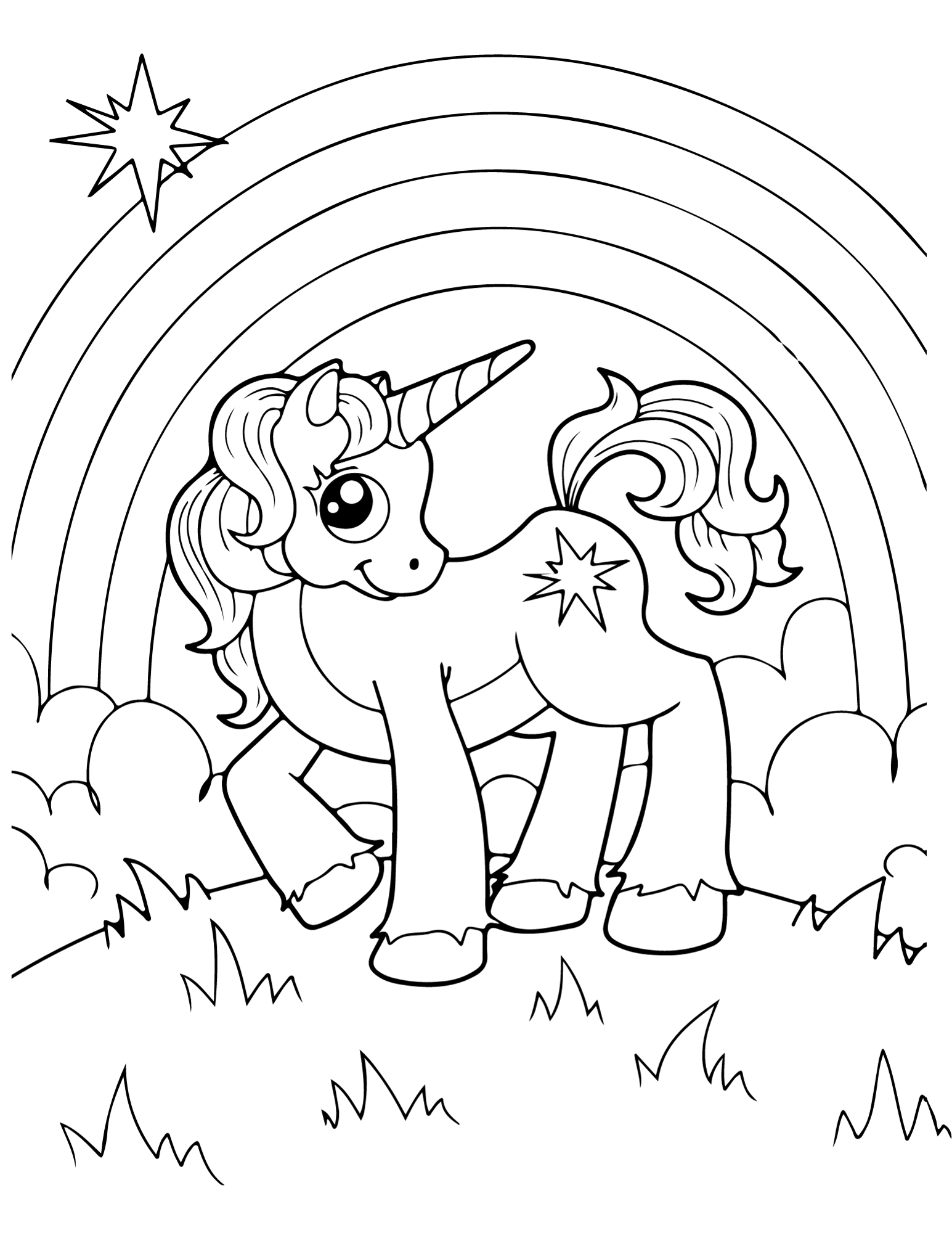 Printable Unicorn Coloring Sheets Discount