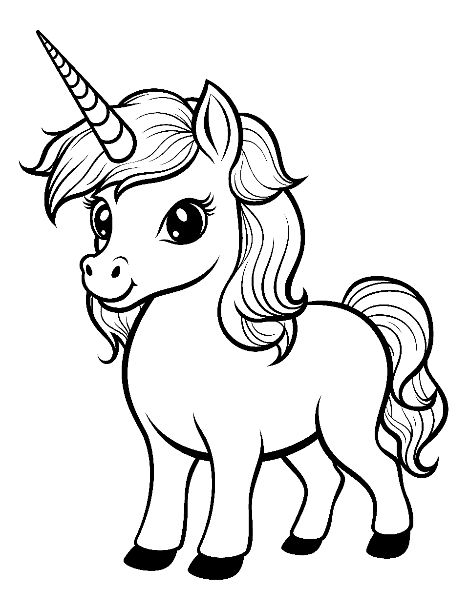 Unicorn Coloring Sheet Free Printable