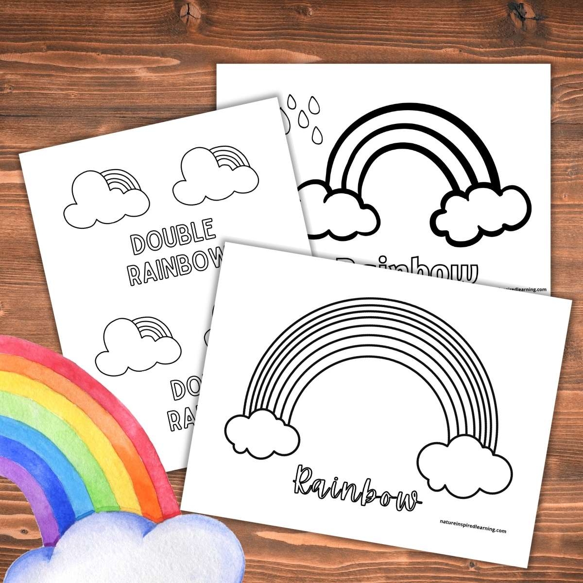 Rainbow Coloring Sheets Free Printable
