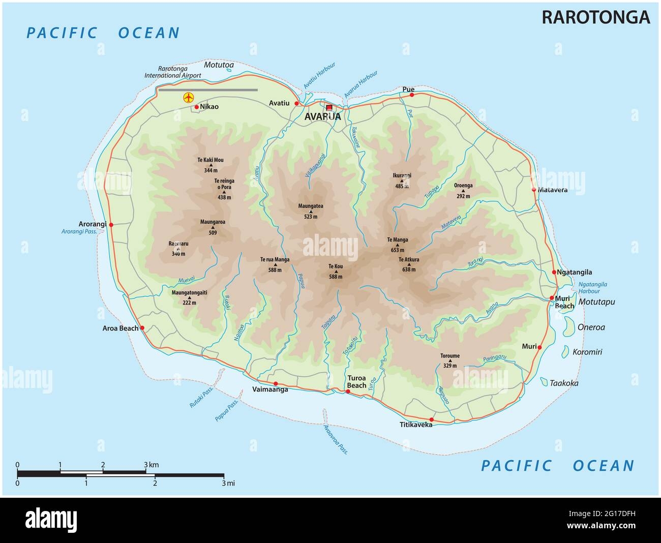 Rarotonga Map Hi res Stock Photography And Images Alamy
