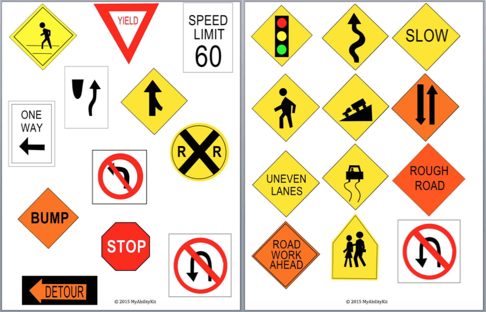 Printable Safety Signs Worksheets Pdf