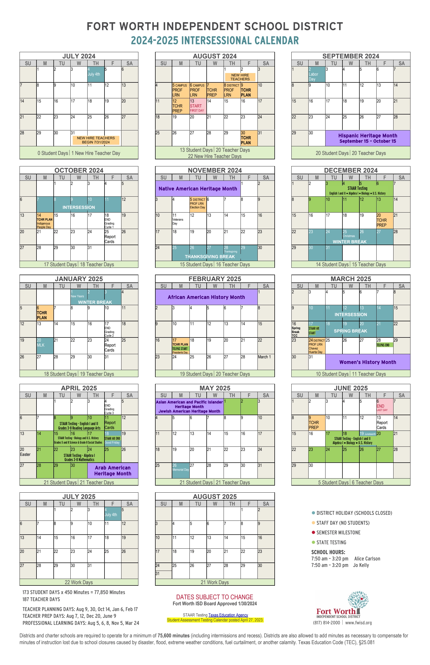 Fwisd Printable Calendar