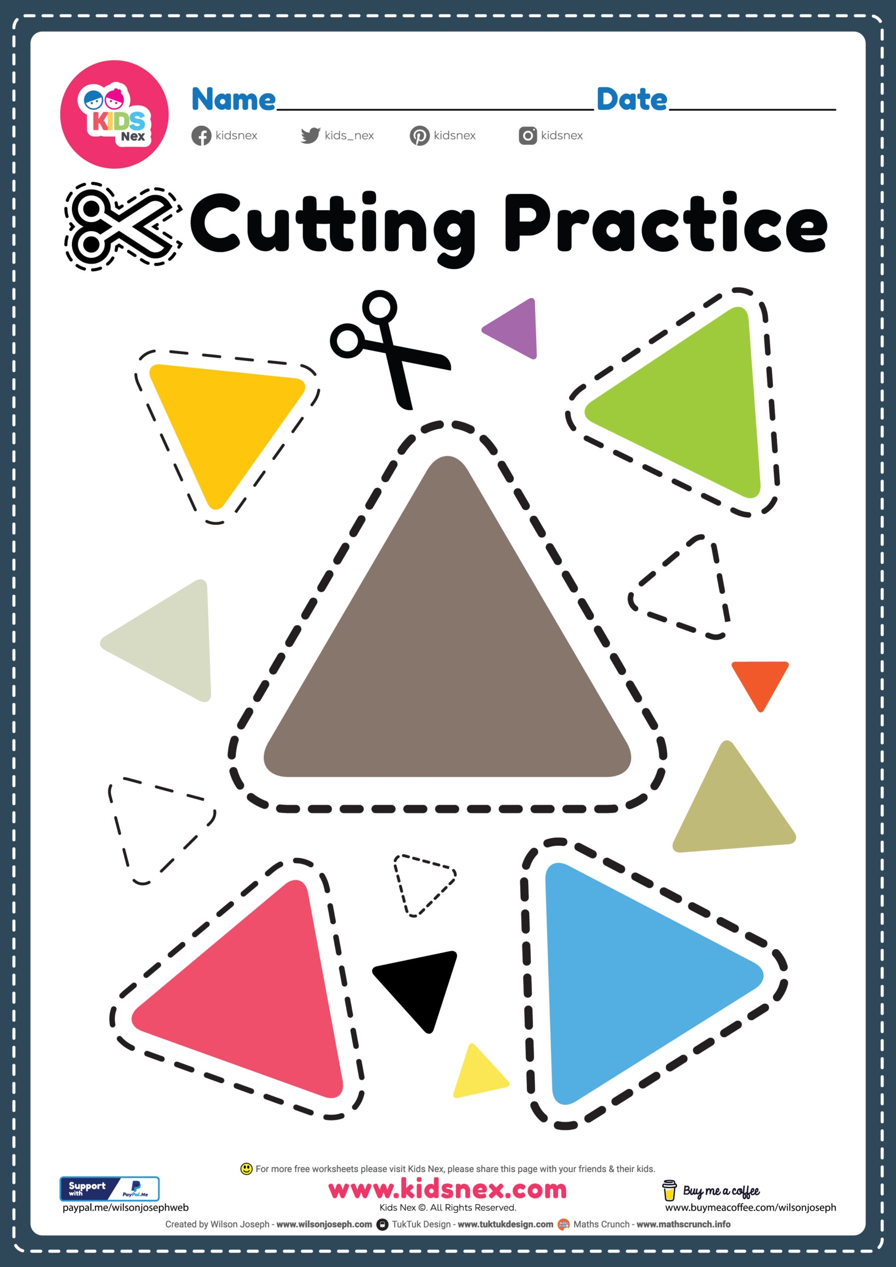 Scissor Practice For Preschool Free Printable PDF For Kids Scissor Practice For Preschool Free Printable PDF For Kids