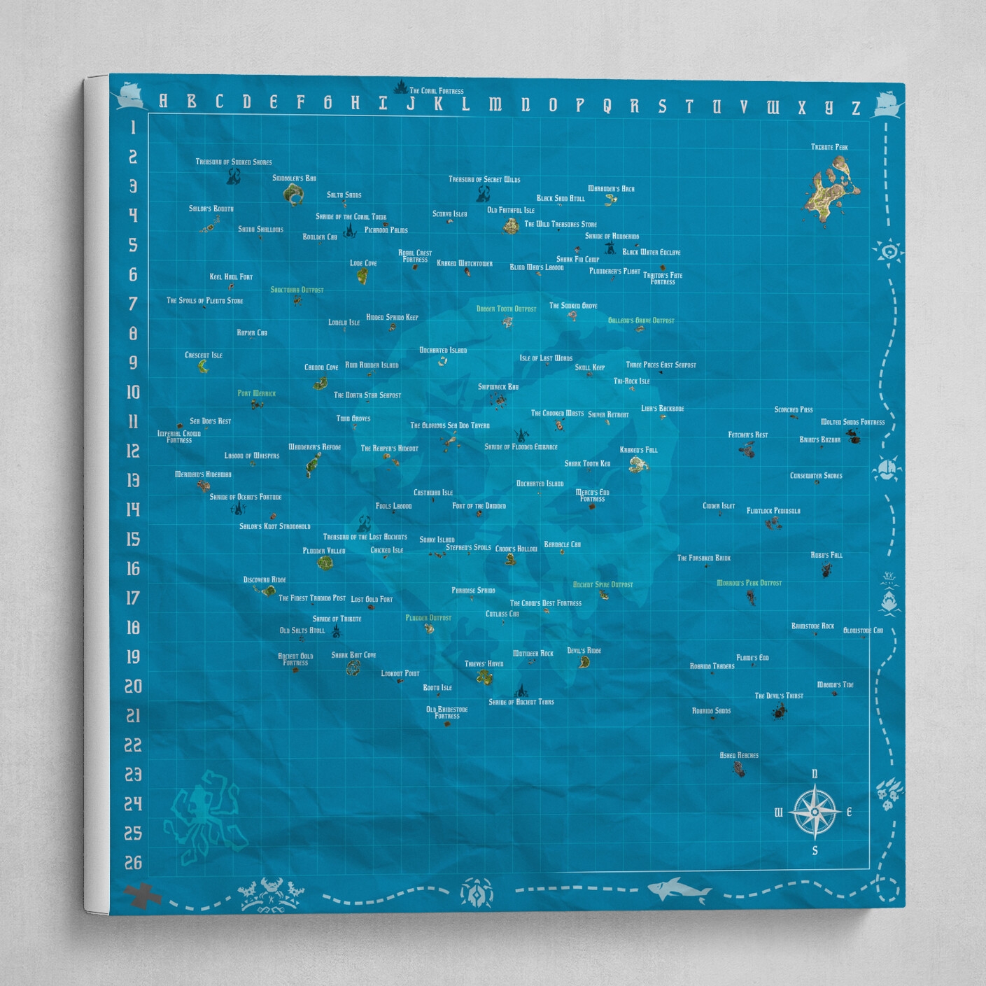 Sea Of Thieves Map By Pistoletto Controletti