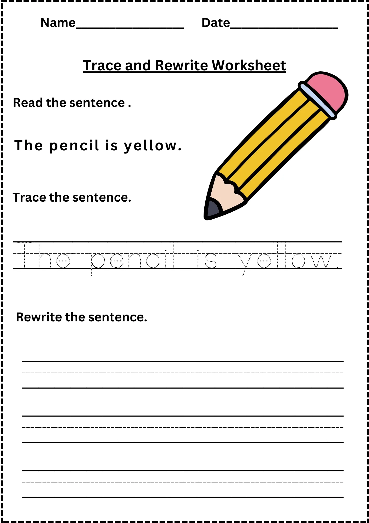 Printable Handwriting Kindergarten Writing Sentences Worksheets Printable Handwriting Kindergarten Writing Sentences Worksheets
