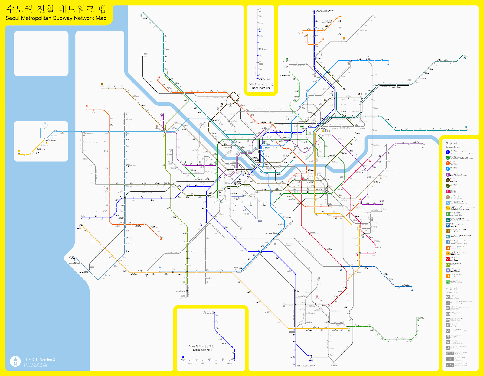 Seoul Subway Map Seoul Subway Map