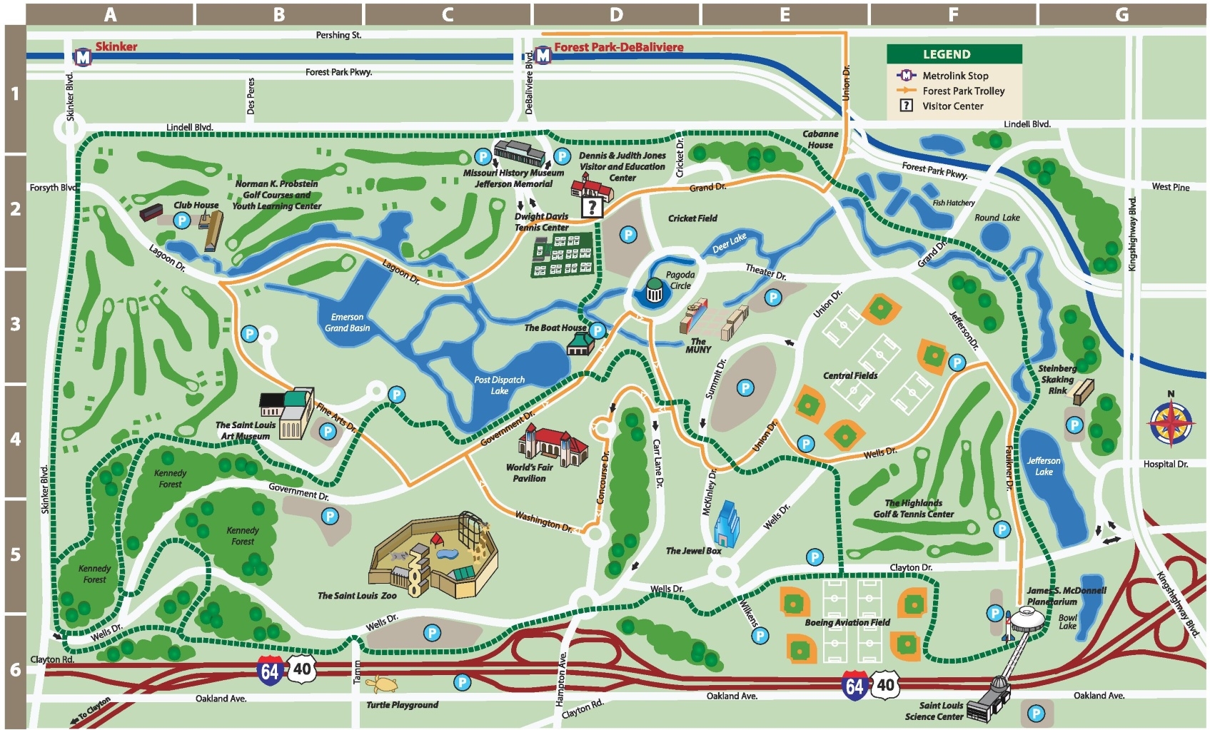Forest Park St Louis Map Printable
