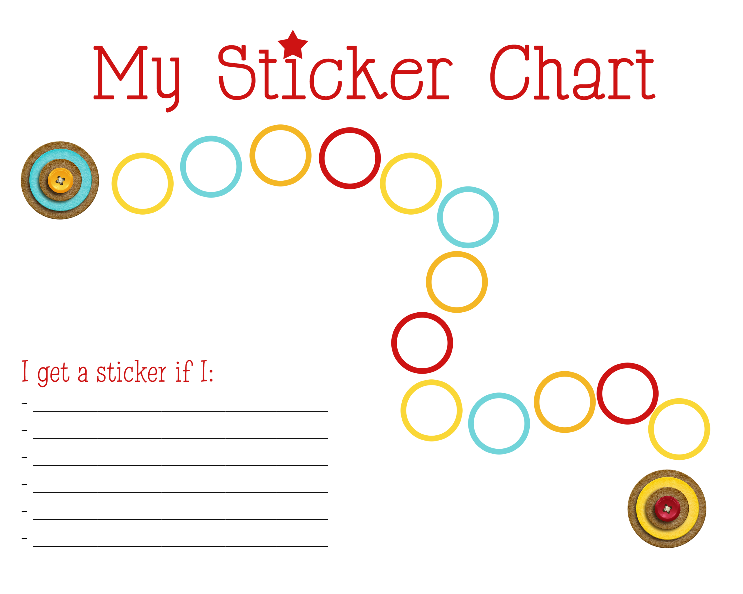 Sticker Chart Printable Pdf