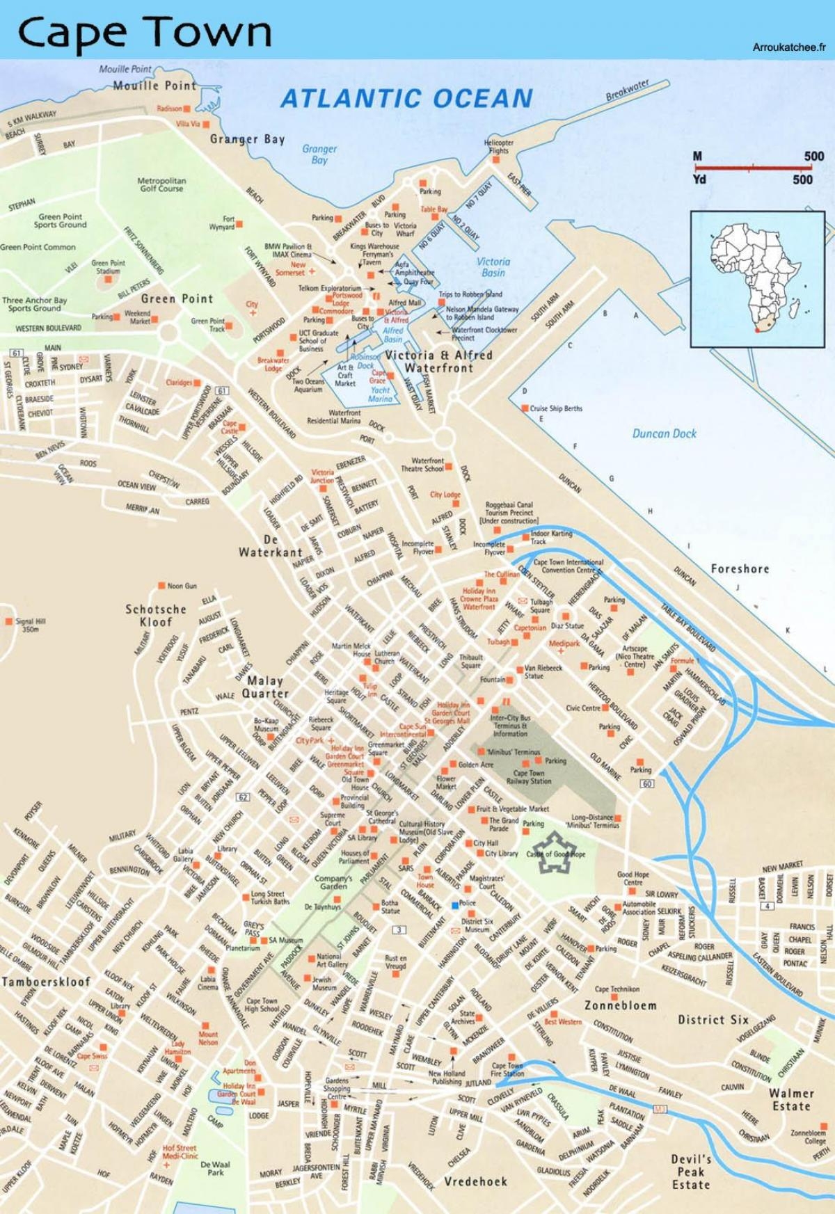 Printable Map Of Cape Town