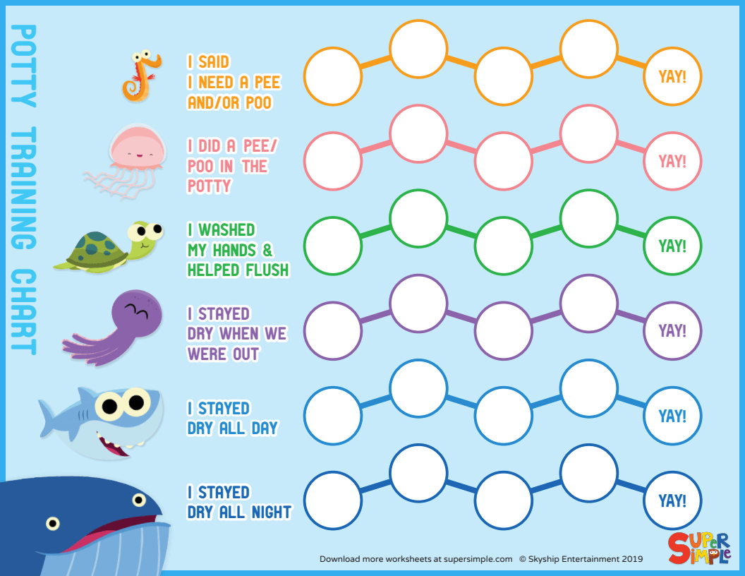 Potty Train Chart Free Printable