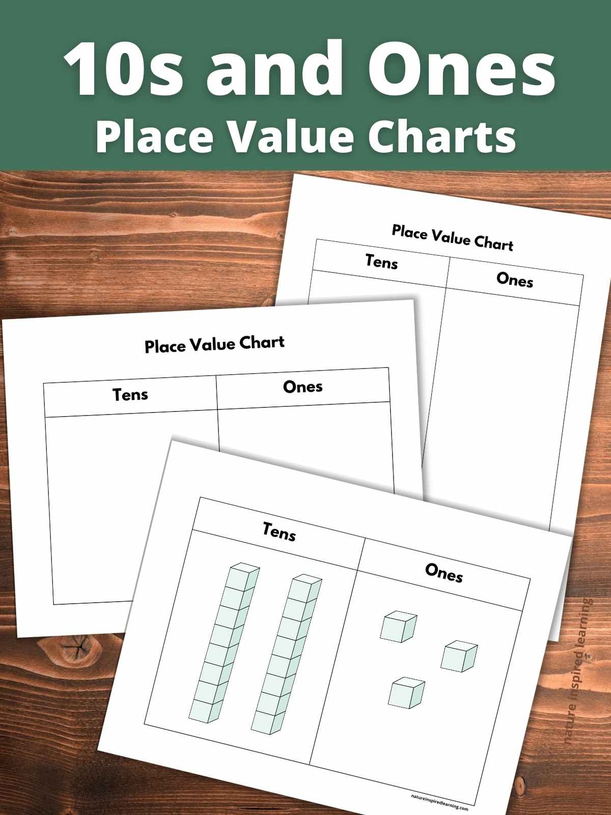 Tens And Ones Charts Free Printable Nature Inspired Learning