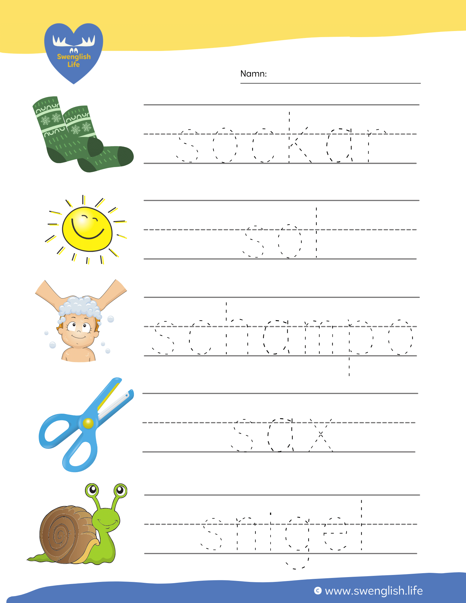The Swedish Alphabet S Is For Sweden Printable Worksheets And Language Learning Fun Swenglish Life