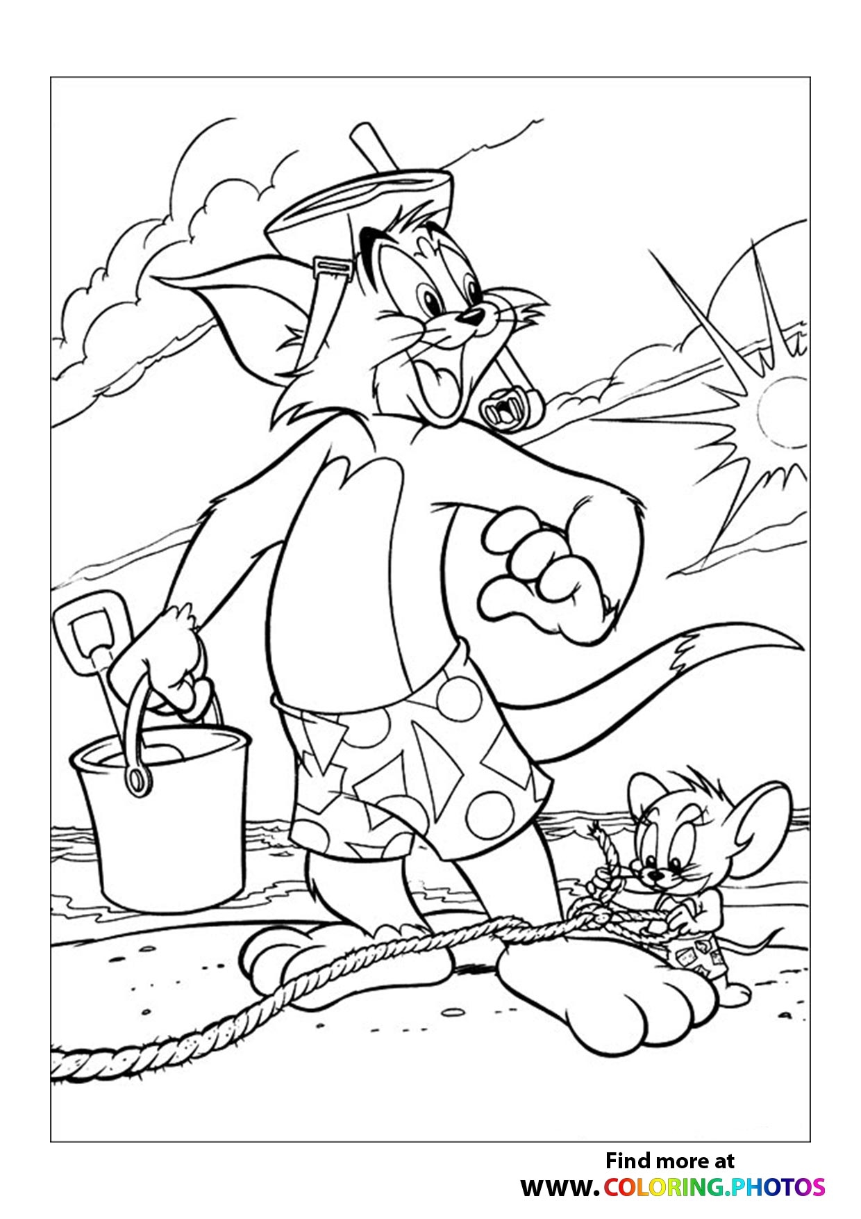 Tom And Jerry Coloring Sheets Printables