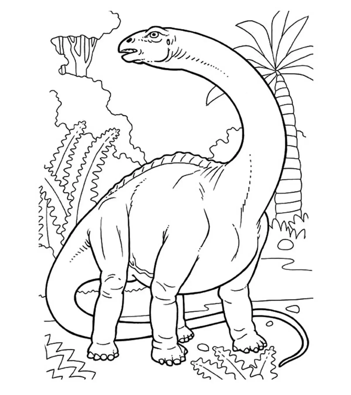 Top 35 Free Printable Unique Dinosaur Coloring Pages For Kids