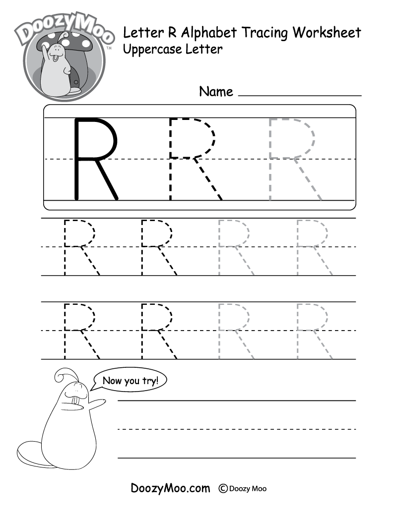 Free Printable Letter R Tracing Worksheets