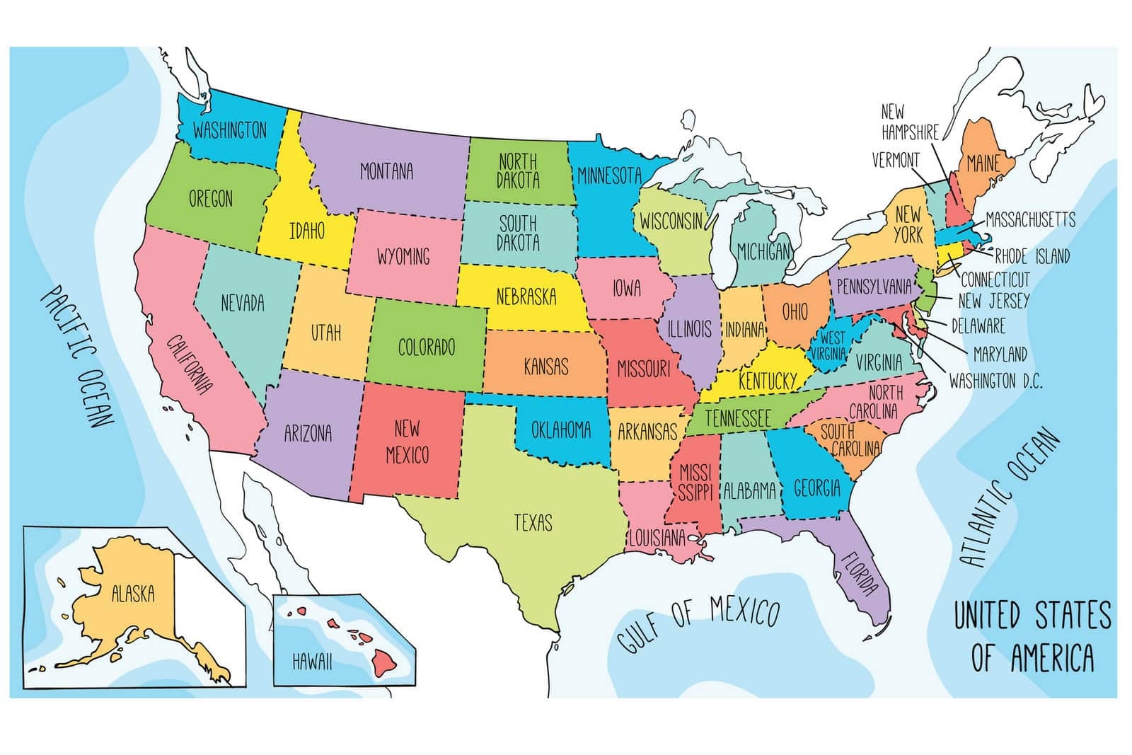 Printable Picture Of United States Map
