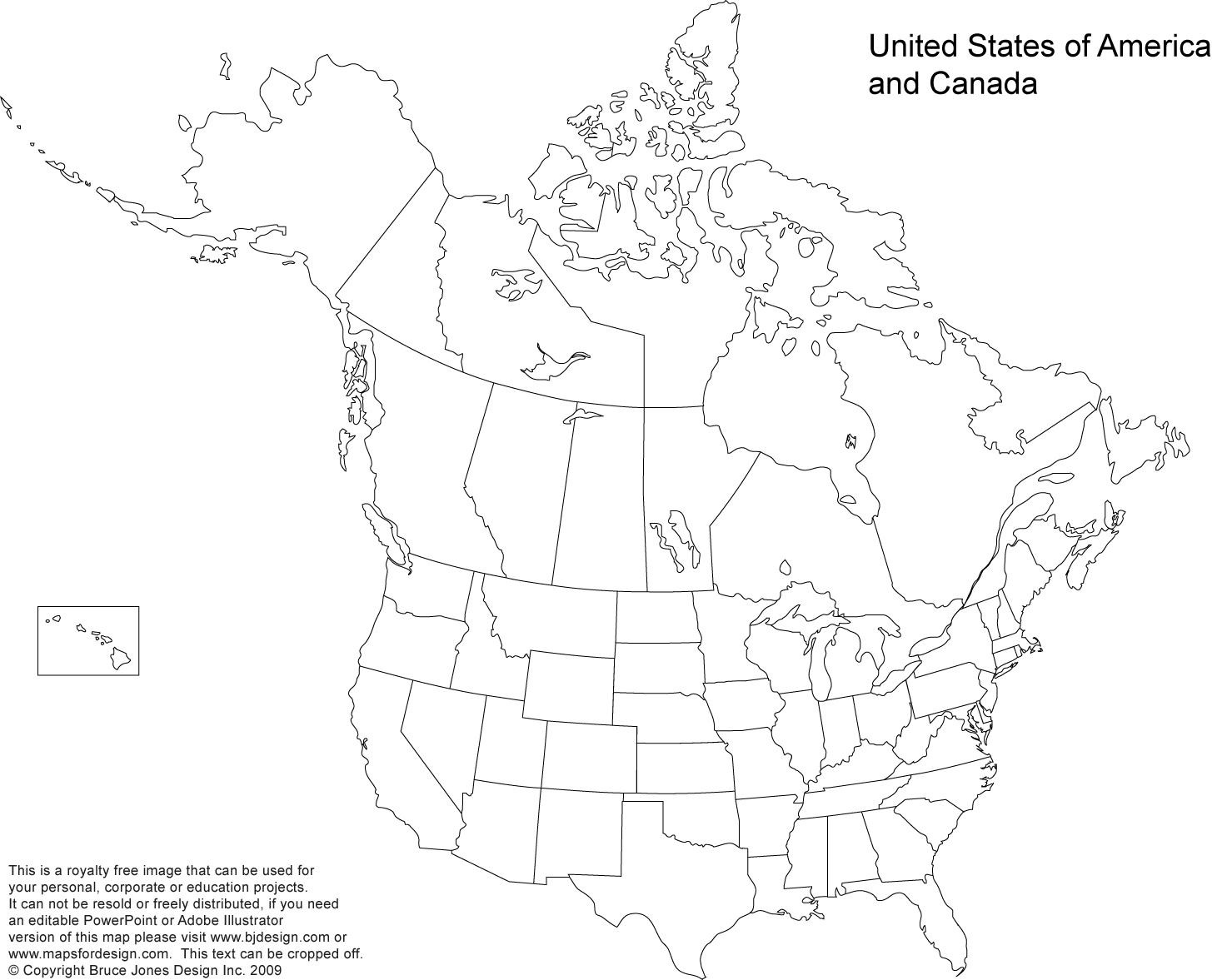 Blank Us Map Free Printable
