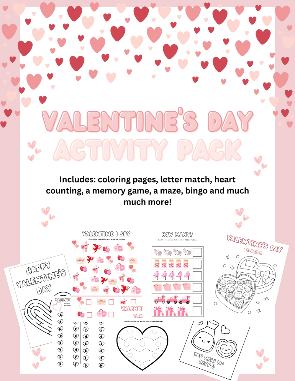 Valentine s Day Activity Pack Free Printable For Kids Tiaras Tantrums
