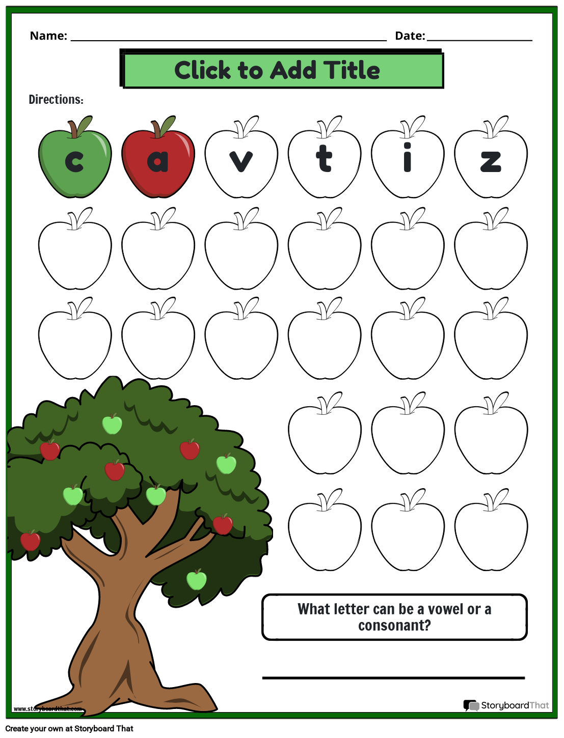 Vowels And Consonants Worksheets Printable Templates