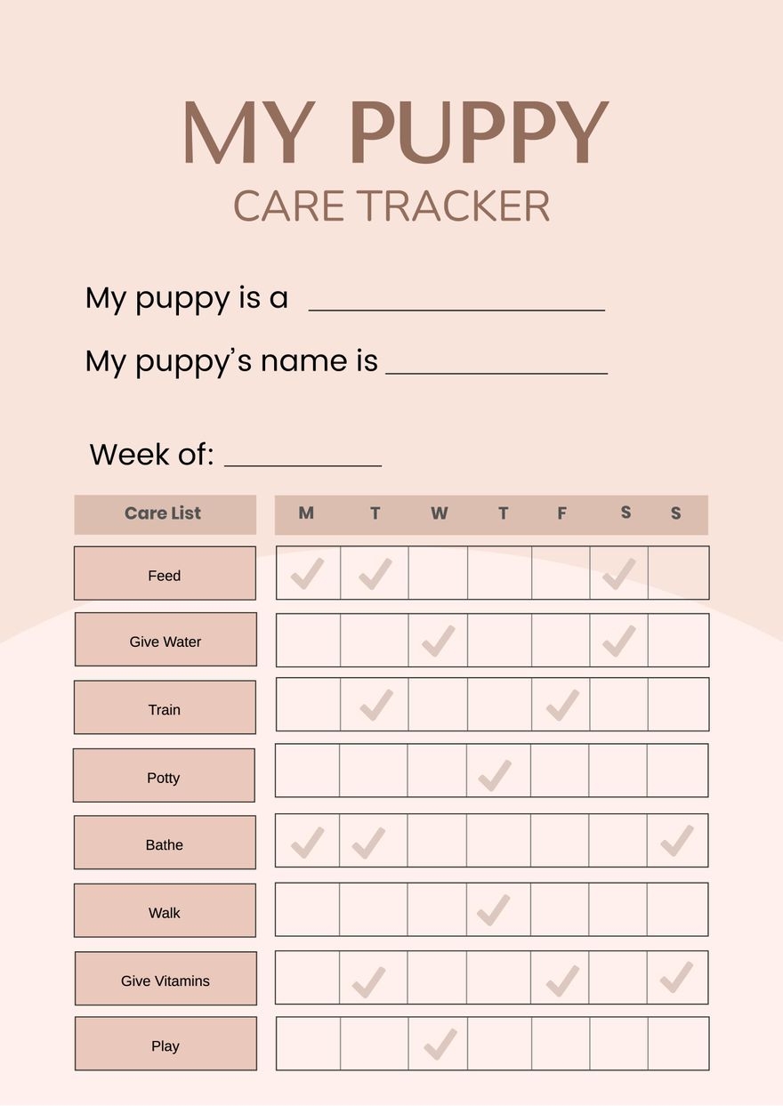 Printable Puppy Charts Printable Puppy Charts