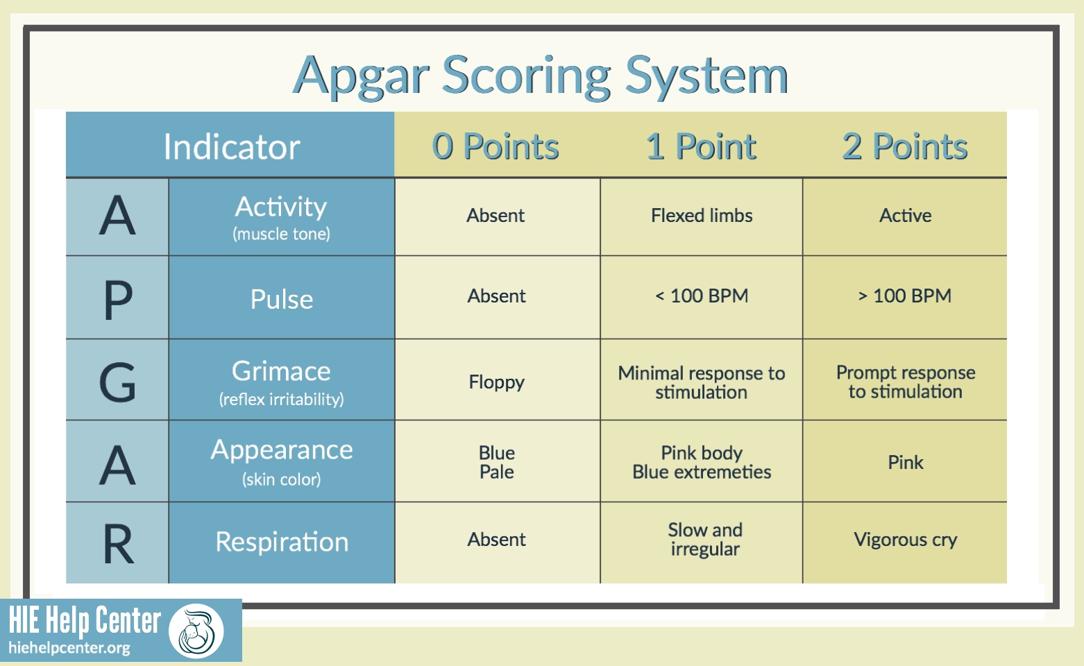 What Is The Apgar Score The HIE Help Center