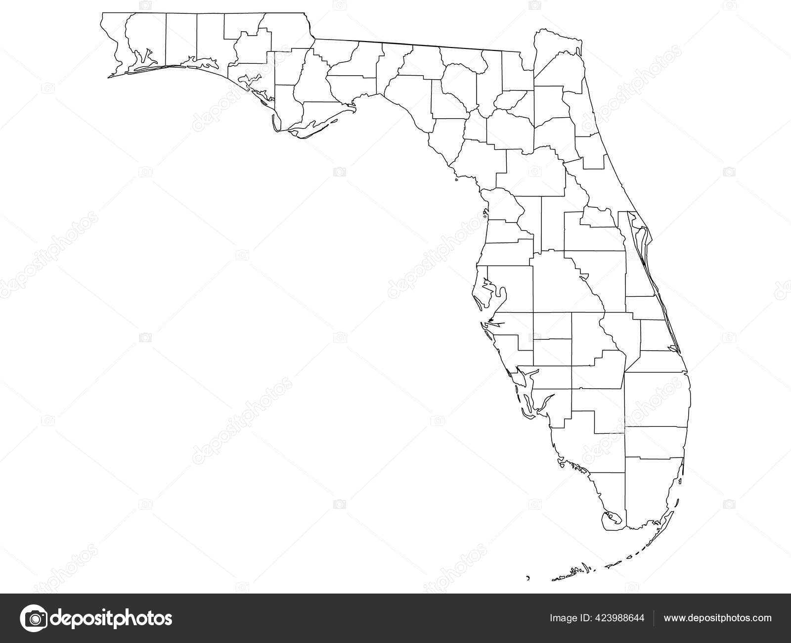 Florida County Map Printable