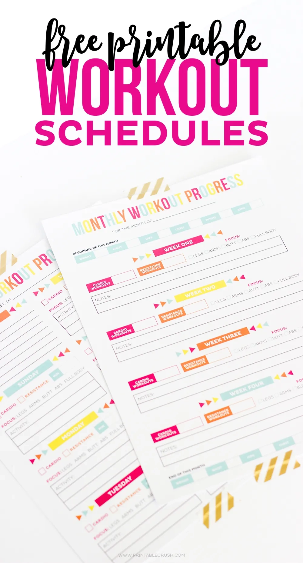Free Workout Calendar Printable