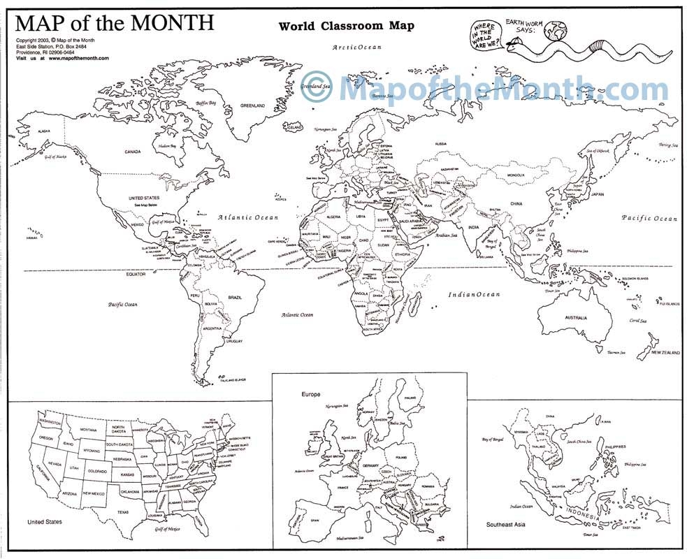 World Map Printable With Countries Labeled