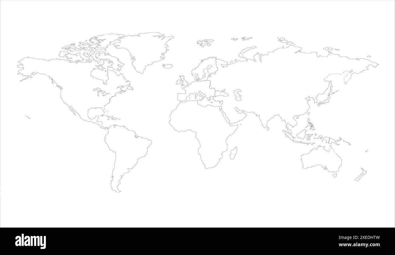 Blank World Map Printable