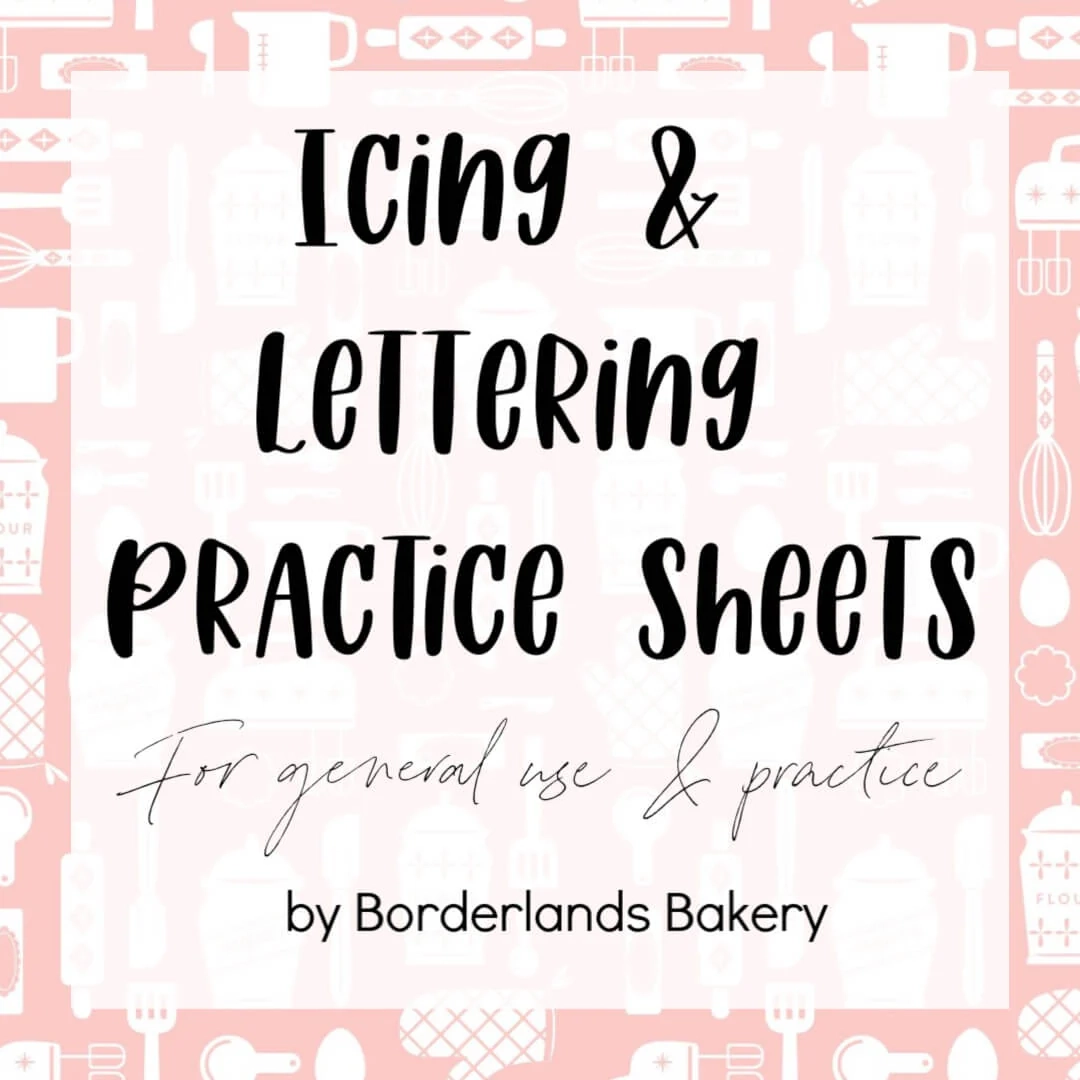 Printable Cake Writing Practice Sheets
