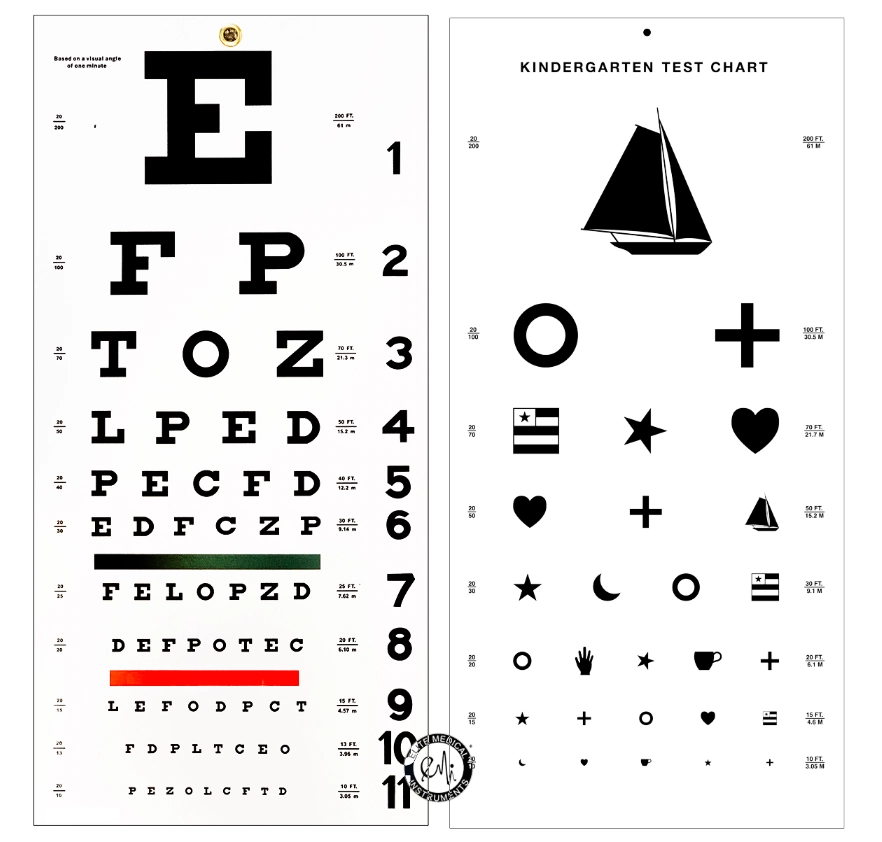 Printable Allen Picture Eye Chart