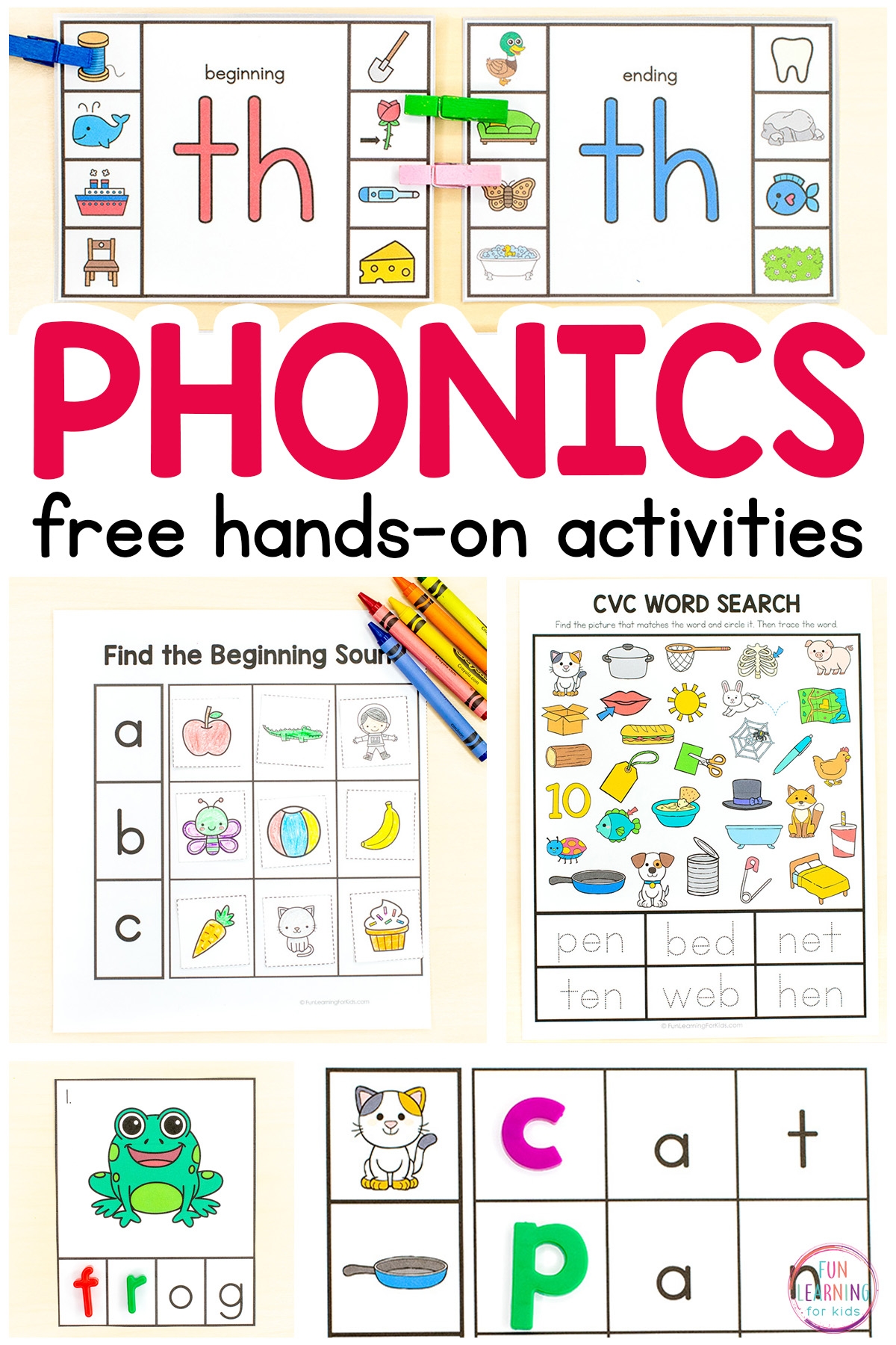 Free Phonics Worksheets Printable