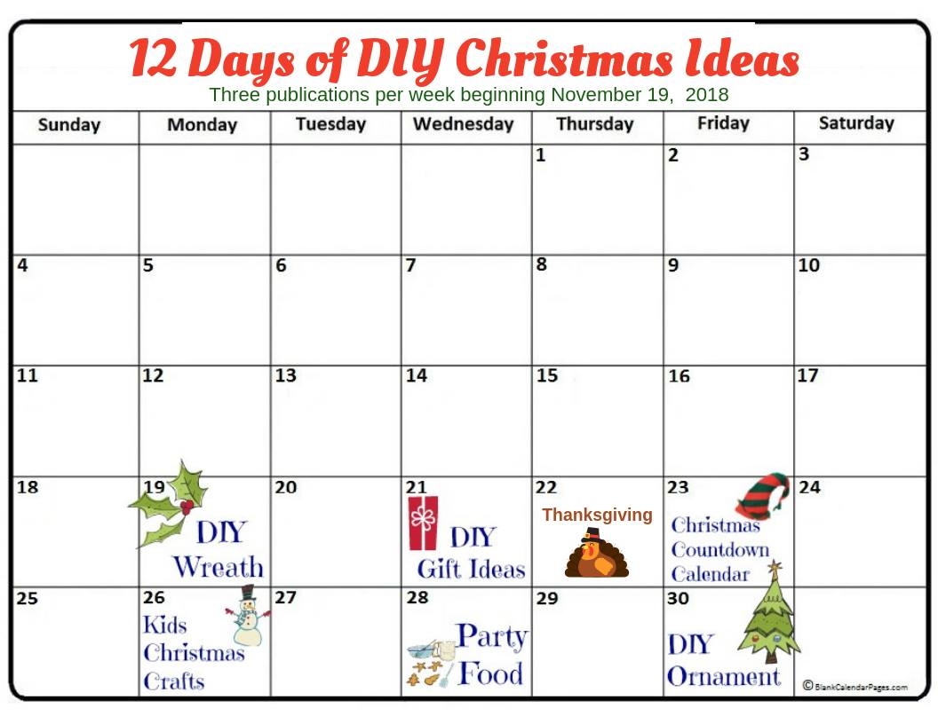 12 Days of Christmas DIY ideas 2018 post calendar November Craftify My Love
