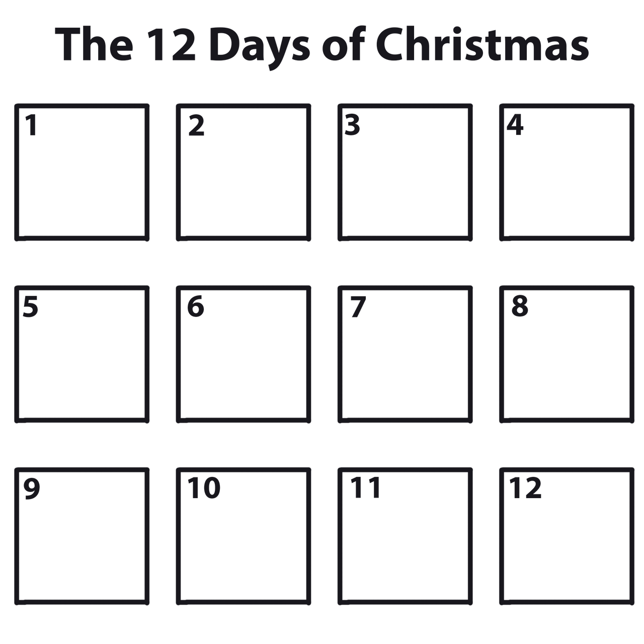 12 Days Of Christmas Template By Dmcmusiclover On DeviantArt