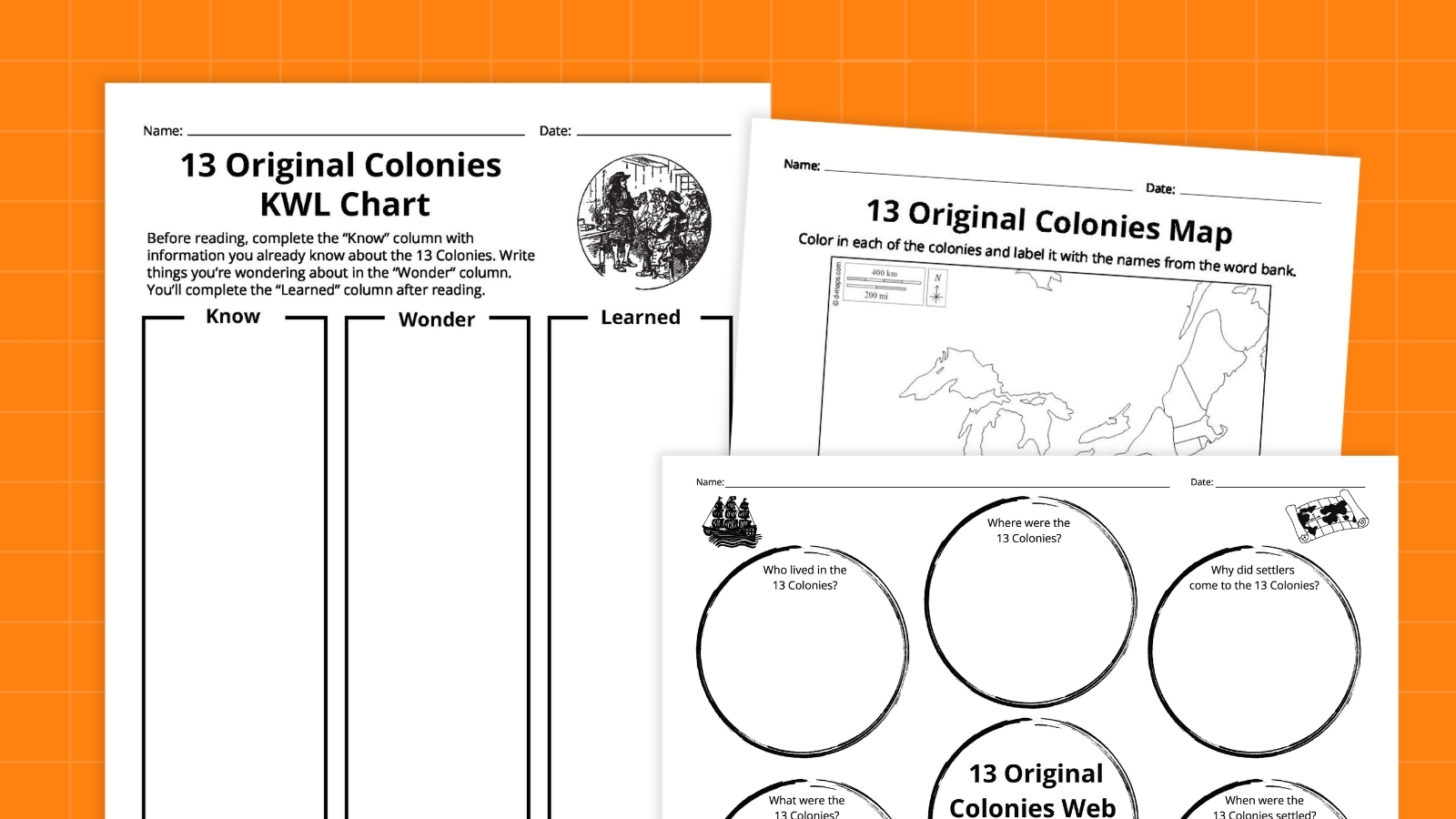 13 Original Colonies Map Bundle Free Printable Worksheets 13 Original Colonies Map Bundle Free Printable Worksheets